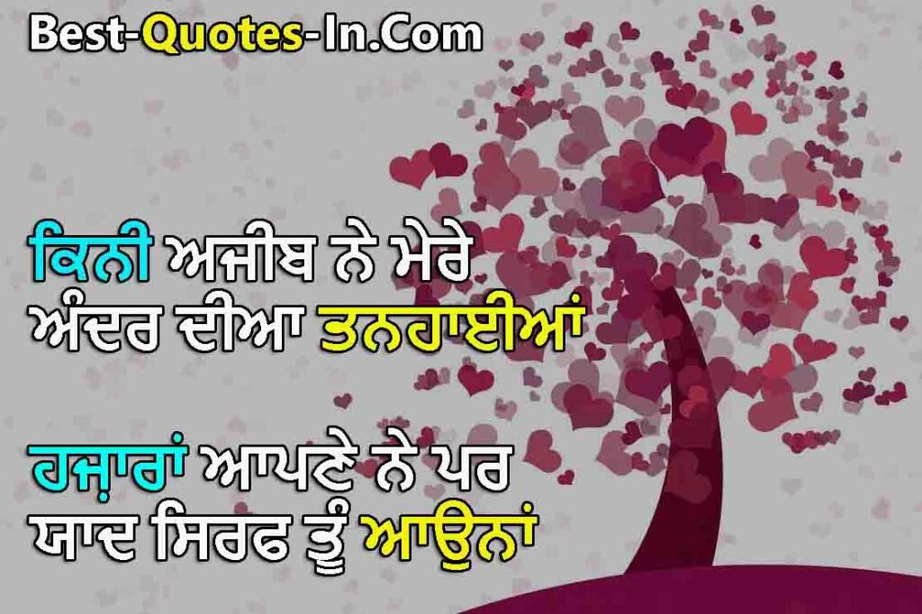 punjabi love quotes in english
